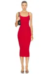 Flore Flore Red Bibi Midi Dress In Red