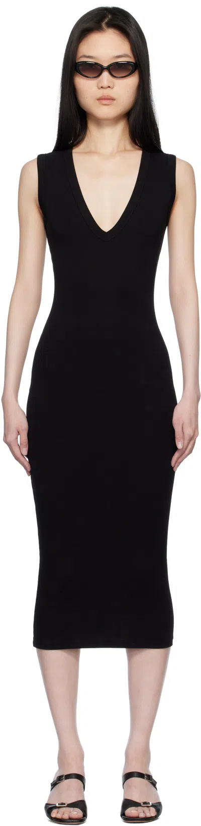 Flore Flore Black Dewi Midi Dress