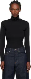 Flore Flore Black Dinah Turtleneck In Black