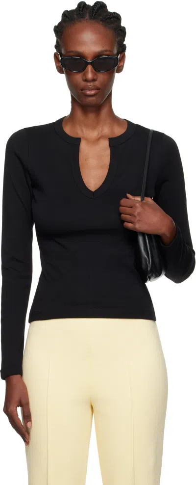 Flore Flore Black Iman Longsleeve T-shirt