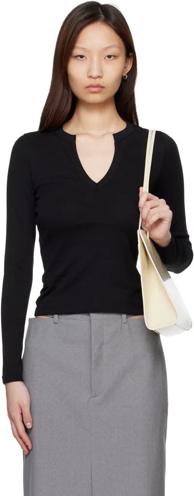 Flore Flore Black Iman Longsleeve T-shirt