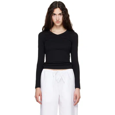 Flore Flore Black Jill Longsleeve T-shirt In Multi