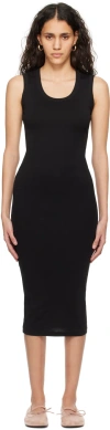Flore Flore Black Joline Midi Dress In Black