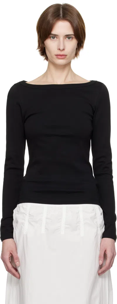 Flore Flore Black Steffi Longsleeve T-shirt