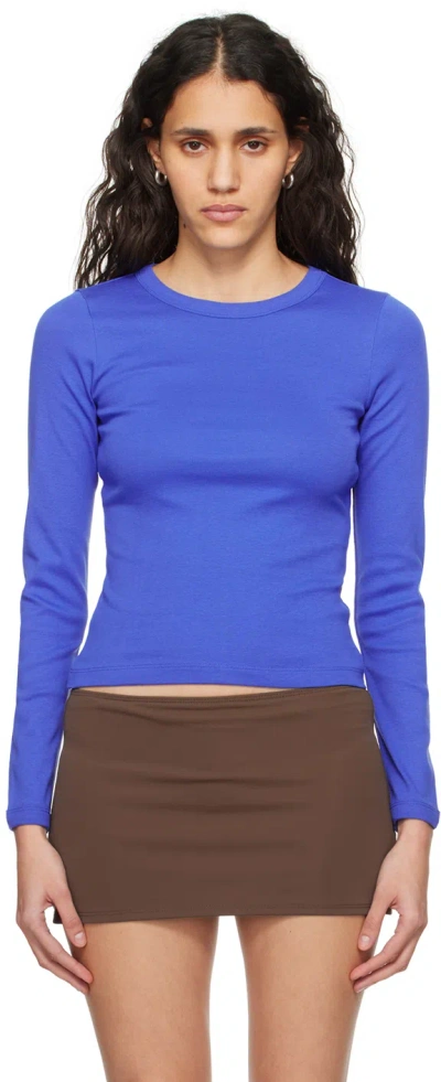 Flore Flore Blue Max Long Sleeve T-shirt In Royal Blue
