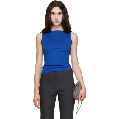 Flore Flore Blue Timmi Tank Top In Black