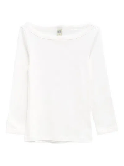 Flore Flore Steffi Ribbed Organic Cotton-jersey T-shirt In White