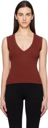 Flore Flore Burgundy Dewi Tank Top In Syrah