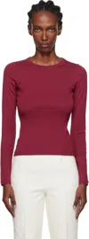 Flore Flore Burgundy Max T-shirt In Red
