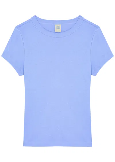 Flore Flore Car Cotton T-shirt In Blue