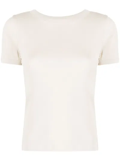Flore Flore Car Crew-neck Cotton T-shirt In Neutrals