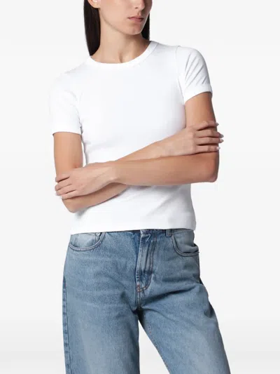 Flore Flore White Car Tee Organic Cotton T-shirt In Gray