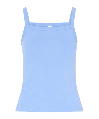 Flore Flore Cotton-jersey Tank Top In Blue