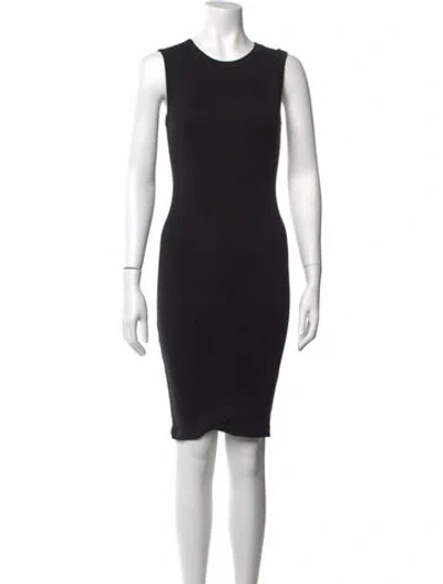 Pre-owned Flore Flore Crew Neck Knee-length Dress W/ Tags In Black