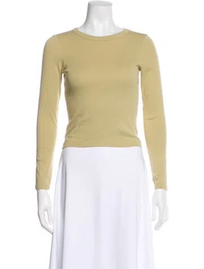 Pre-owned Flore Flore Crew Neck Long Sleeve Top In Neutral