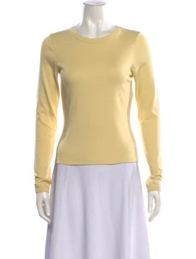 Pre-owned Flore Flore Crew Neck Long Sleeve T-shirt In Green