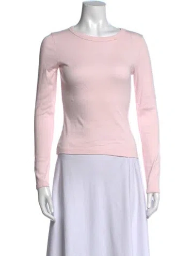 Pre-owned Flore Flore Crew Neck Long Sleeve T-shirt In Pink