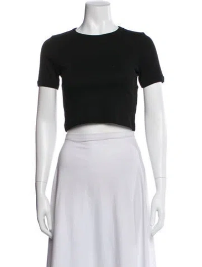 Pre-owned Flore Flore Crew Neck Short Sleeve Crop Top In Multi