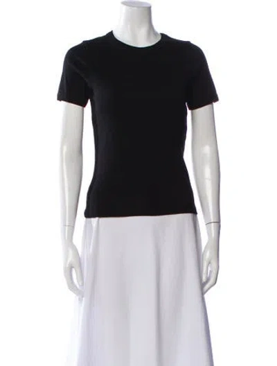 Pre-owned Flore Flore Crew Neck Short Sleeve T-shirt In Black