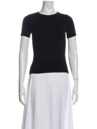 Pre-owned Flore Flore Crew Neck Short Sleeve T-shirt In Black