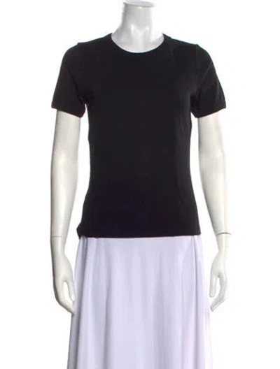 Pre-owned Flore Flore Crew Neck Short Sleeve T-shirt In Black