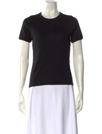Pre-owned Flore Flore Crew Neck Short Sleeve T-shirt In Black