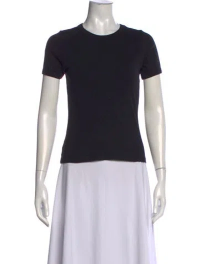 Pre-owned Flore Flore Crew Neck Short Sleeve T-shirt In Black