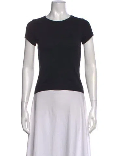 Pre-owned Flore Flore Crew Neck Short Sleeve T-shirt In Black