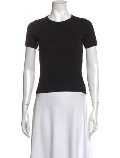 Pre-owned Flore Flore Crew Neck Short Sleeve T-shirt In Black