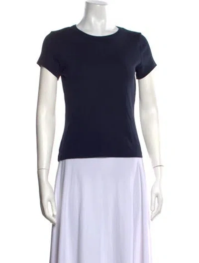 Pre-owned Flore Flore Crew Neck Short Sleeve T-shirt In Blue