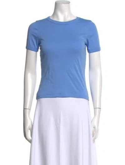 Pre-owned Flore Flore Crew Neck Short Sleeve T-shirt In Blue