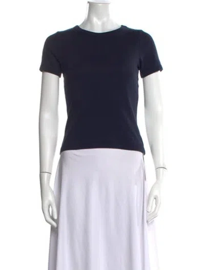 Pre-owned Flore Flore Crew Neck Short Sleeve T-shirt In Blue