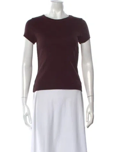 Pre-owned Flore Flore Crew Neck Short Sleeve T-shirt In Brown