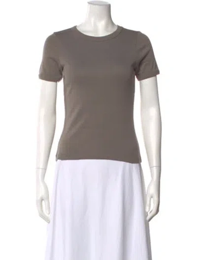 Pre-owned Flore Flore Crew Neck Short Sleeve T-shirt In Gray