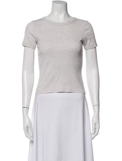 Pre-owned Flore Flore Crew Neck Short Sleeve T-shirt In Grey