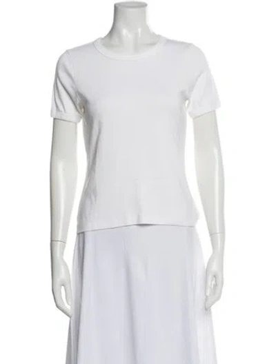 Pre-owned Flore Flore Crew Neck Short Sleeve T-shirt In Neutral