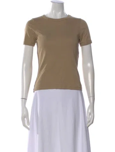 Pre-owned Flore Flore Crew Neck Short Sleeve T-shirt In Neutral