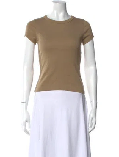 Pre-owned Flore Flore Crew Neck Short Sleeve T-shirt In Neutrals