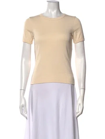 Pre-owned Flore Flore Crew Neck Short Sleeve T-shirt In Neutrals