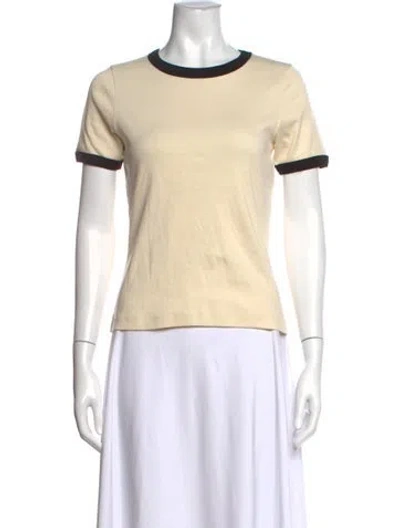 Pre-owned Flore Flore Crew Neck Short Sleeve T-shirt In Neutrals