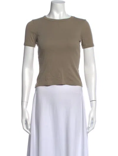 Pre-owned Flore Flore Crew Neck Short Sleeve T-shirt In Neutrals