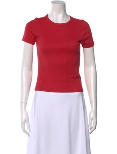 Pre-owned Flore Flore Crew Neck Short Sleeve T-shirt In Red