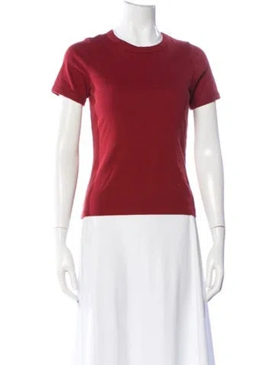 Pre-owned Flore Flore Crew Neck Short Sleeve T-shirt In Red