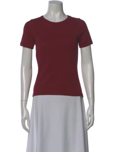 Pre-owned Flore Flore Crew Neck Short Sleeve T-shirt In Red