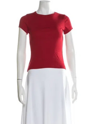 Pre-owned Flore Flore Crew Neck Short Sleeve T-shirt In Red