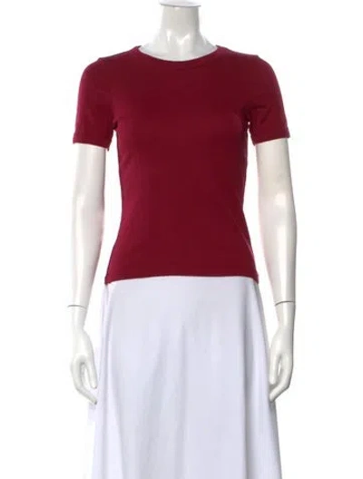 Pre-owned Flore Flore Crew Neck Short Sleeve T-shirt In Red