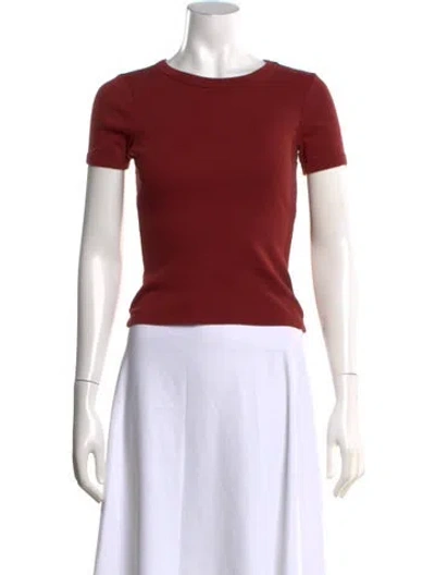 Pre-owned Flore Flore Crew Neck Short Sleeve T-shirt In Red