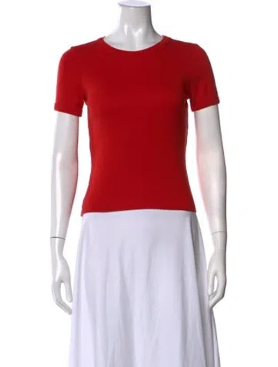 Pre-owned Flore Flore Crew Neck Short Sleeve T-shirt In Red