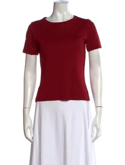 Pre-owned Flore Flore Crew Neck Short Sleeve T-shirt In Red