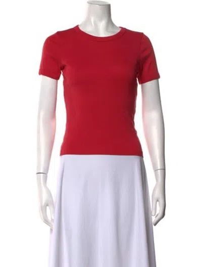 Pre-owned Flore Flore Crew Neck Short Sleeve T-shirt In Red